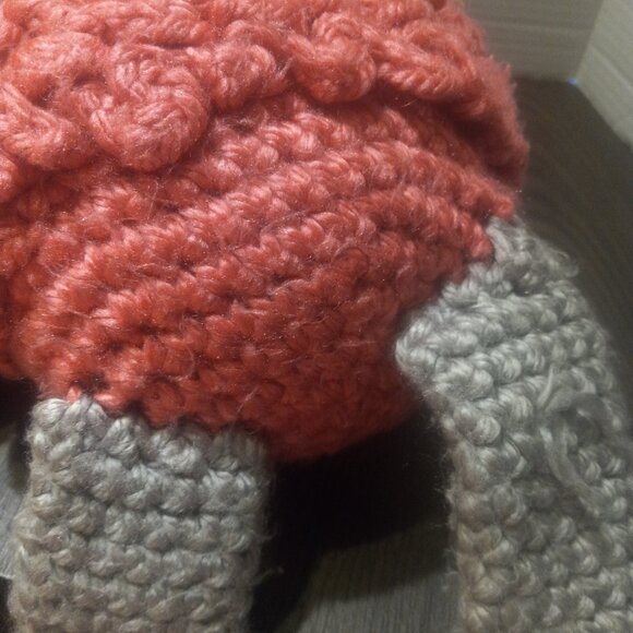 Crochet Hippo Ballerina Doll Plush Stuffed Animal - Picture 7 of 8